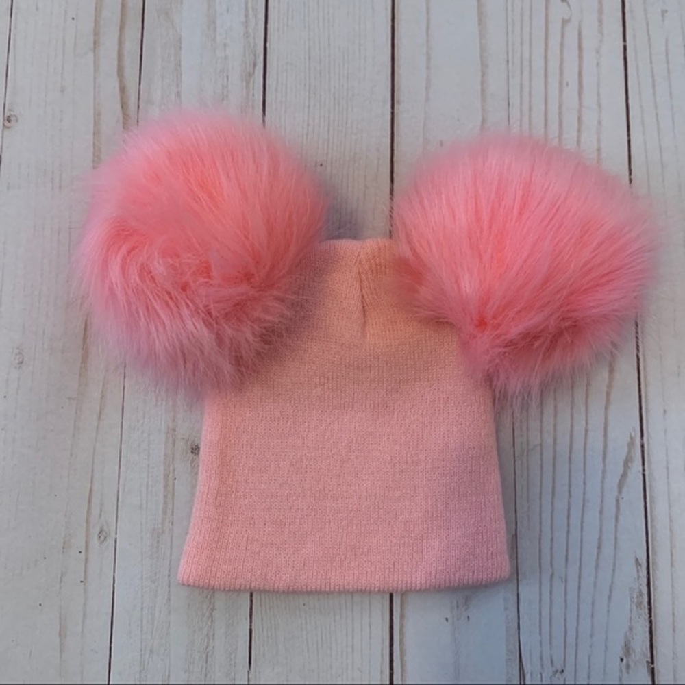 Pom Pom hat 0-6m girls